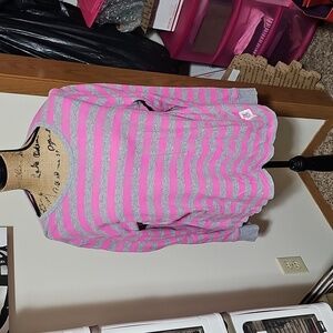Xxl old navy grey and pink stripes long sleeved shirt.